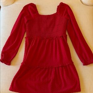 Crewcuts Vibrant Red Casual Kids Dress